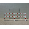 Beskyttelsesgel�nder | St�lr�r 70 x 70 mm | Fast stolpe, der fastg�res med dybdebor | Hj�rnestolpe til top- og kvartb�jet stang | Varmgalvaniseret